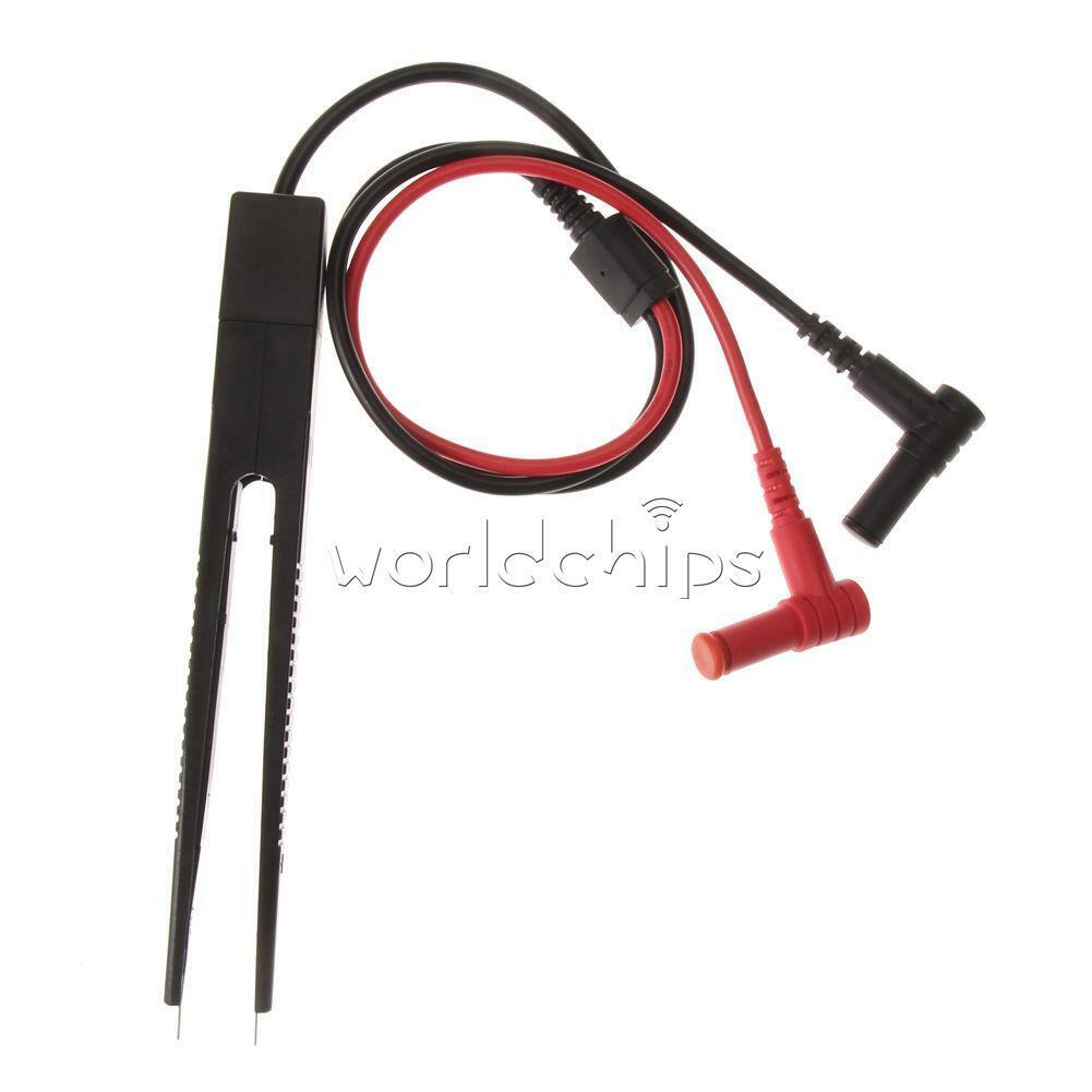 250V SMD 10 mm Inductor Test Clip Probe Tweezer f/ Resistor Multimeter Capacitor