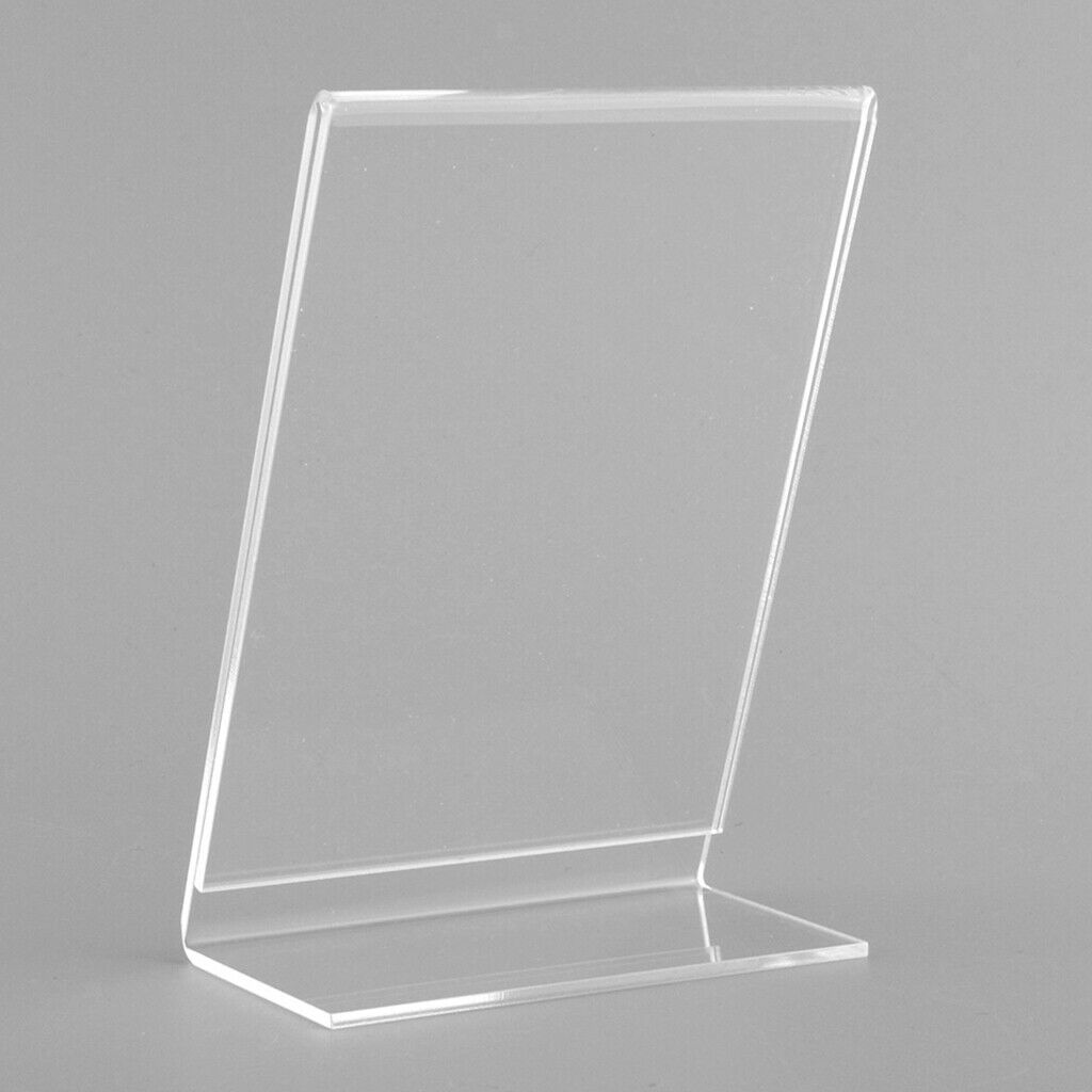 Acrylic Photo Frame Poster Picture Holder Standing Display Memories Gifts