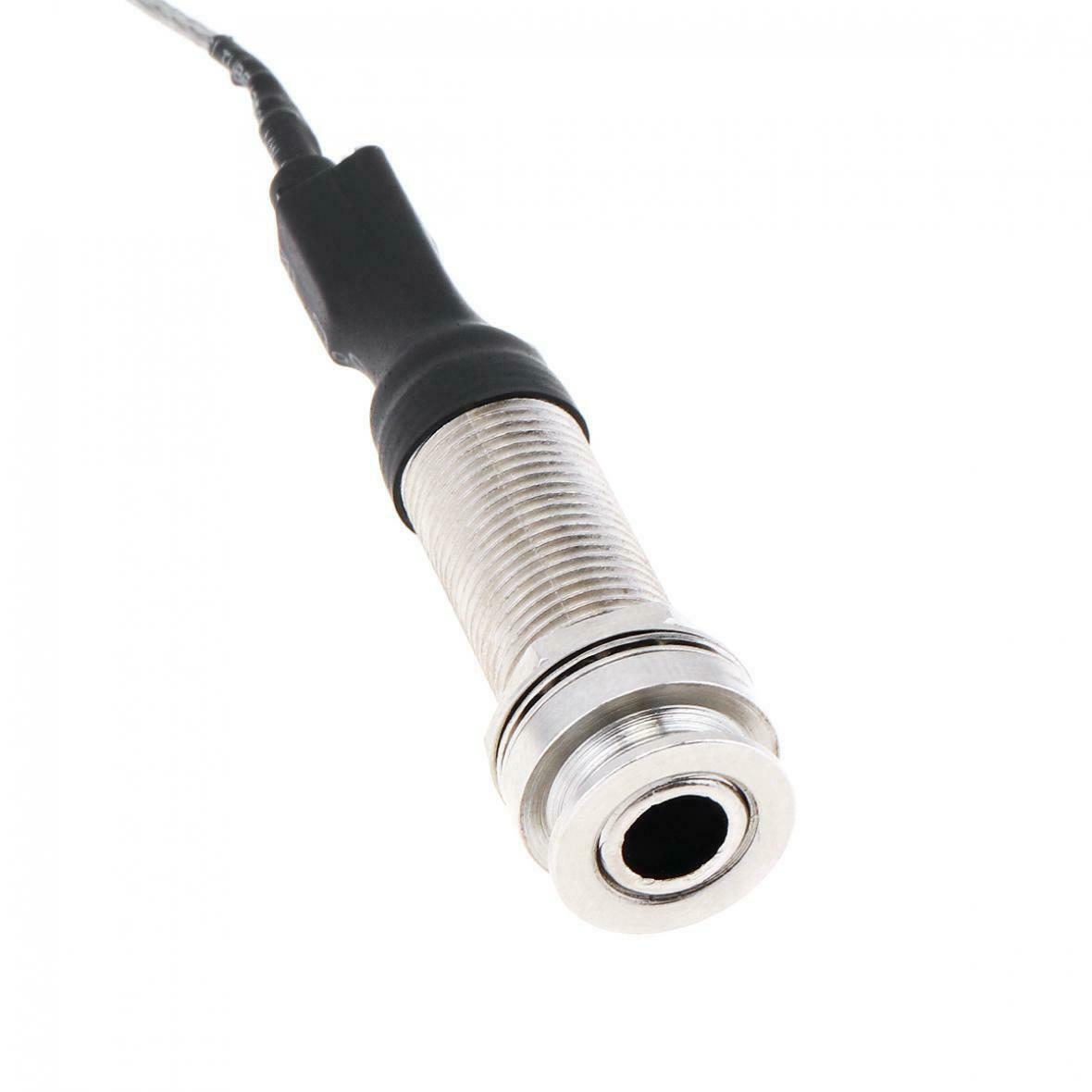 1/4 Stereo End Pin Jack Connection Guitar Folk Piezo Pickup Under Saddle Passive