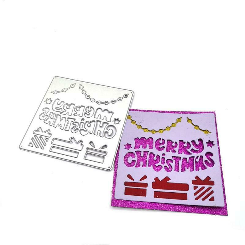 Christmas Gift Metal Cutting Dies Stencil DIY Scrapbooking Album Paper Card Mold
