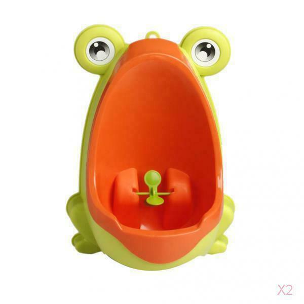 2 Toddler Boy Portable Toilet Frog Potty Urinal Stand Up Pee Training-Yellow