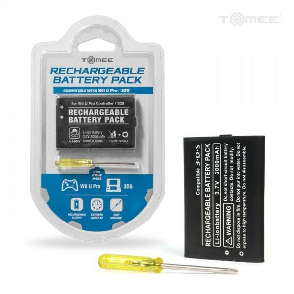 New Rechargeable Battery for Nintendo 3DS, 2DS or Wii U Pro Controller