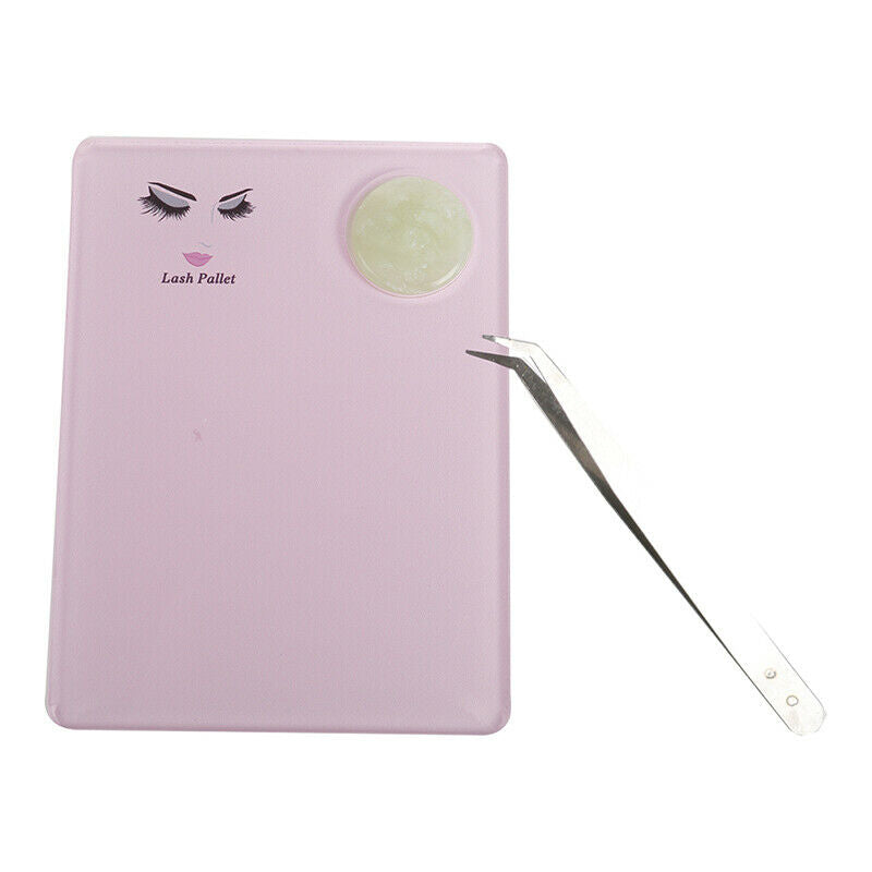 Acrylic Eyelash Extension Eye Lash Pallet Jade Stone Organizer Pad Tray GasNWDF