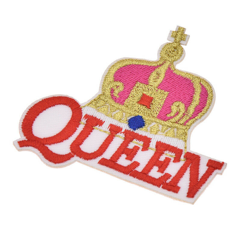 1pc Queen Crown Design Iron-On Sewing Patch Cloth Badge Garment Motif Appliques