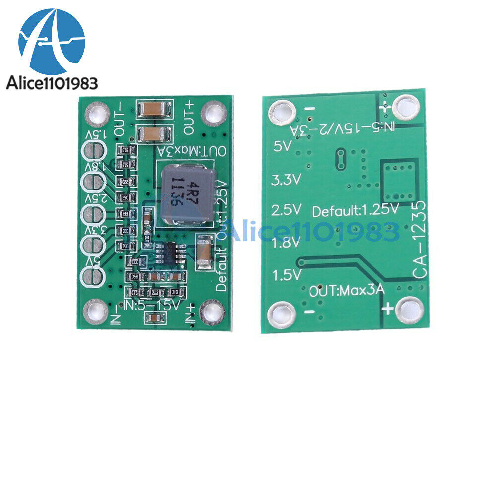 Universal 5-16V To 1.25V/1.5V/1.8V/2.5V/5V Adjustable Step Down Power Module