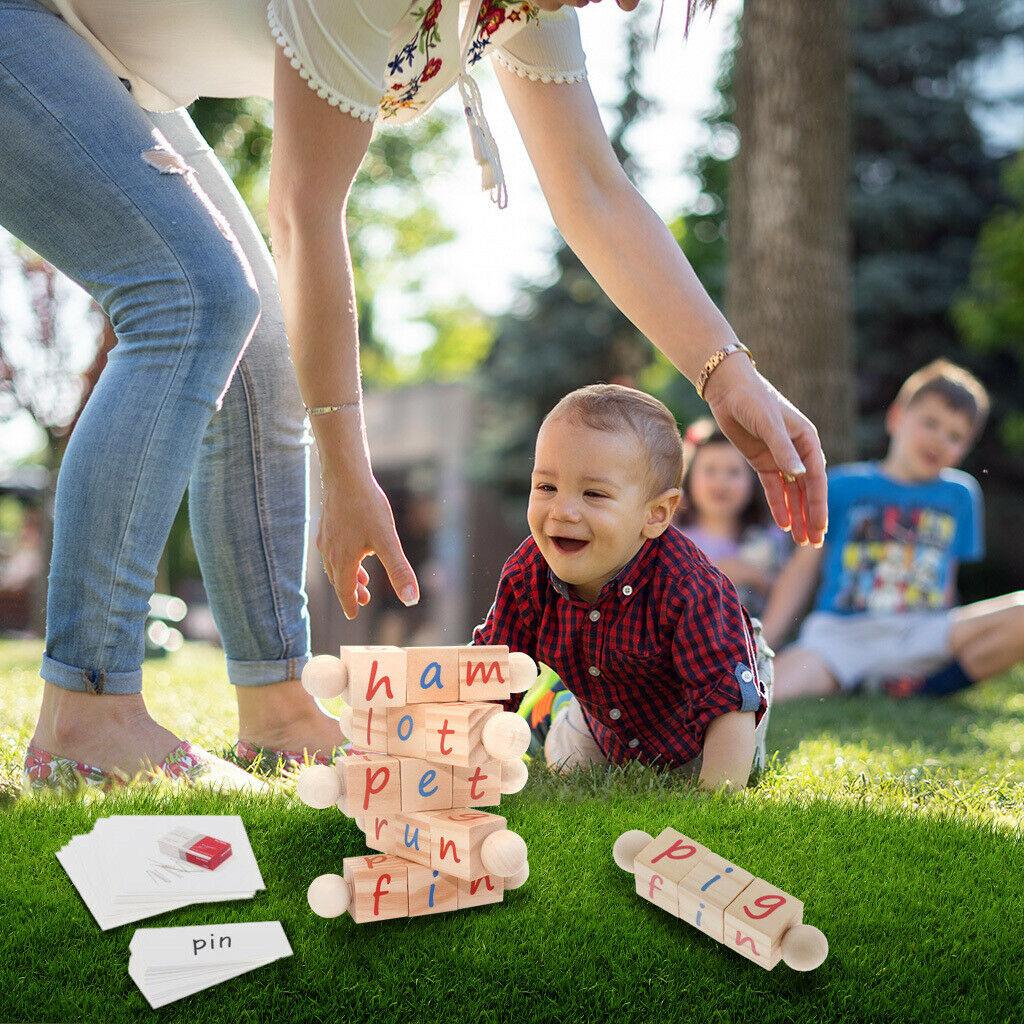 5 lot Montessori Phonetic Reading & Cards STEM Game Educational for Kids
