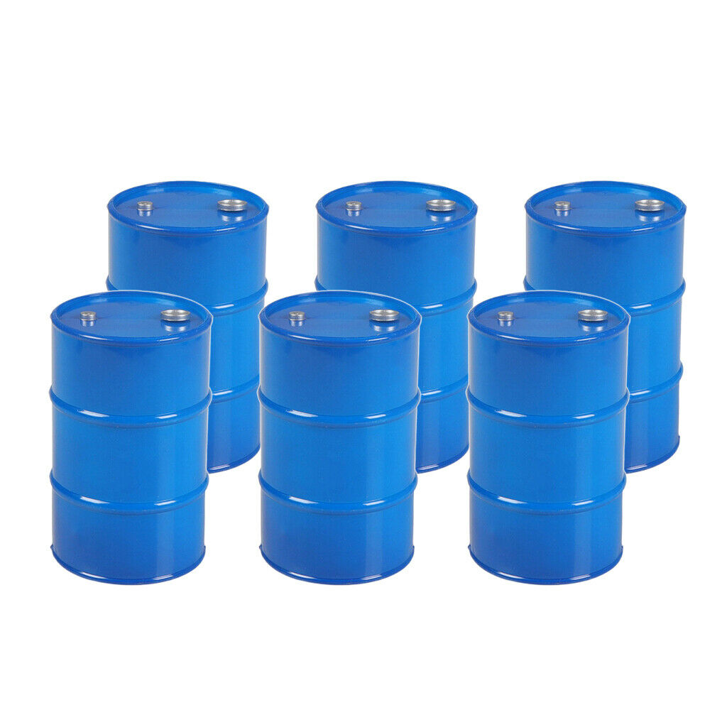 6Pcs RC Car Oil Drum for 1:10 Axial SCX10 CC01 D90 TF2 Rock Crawler Accs