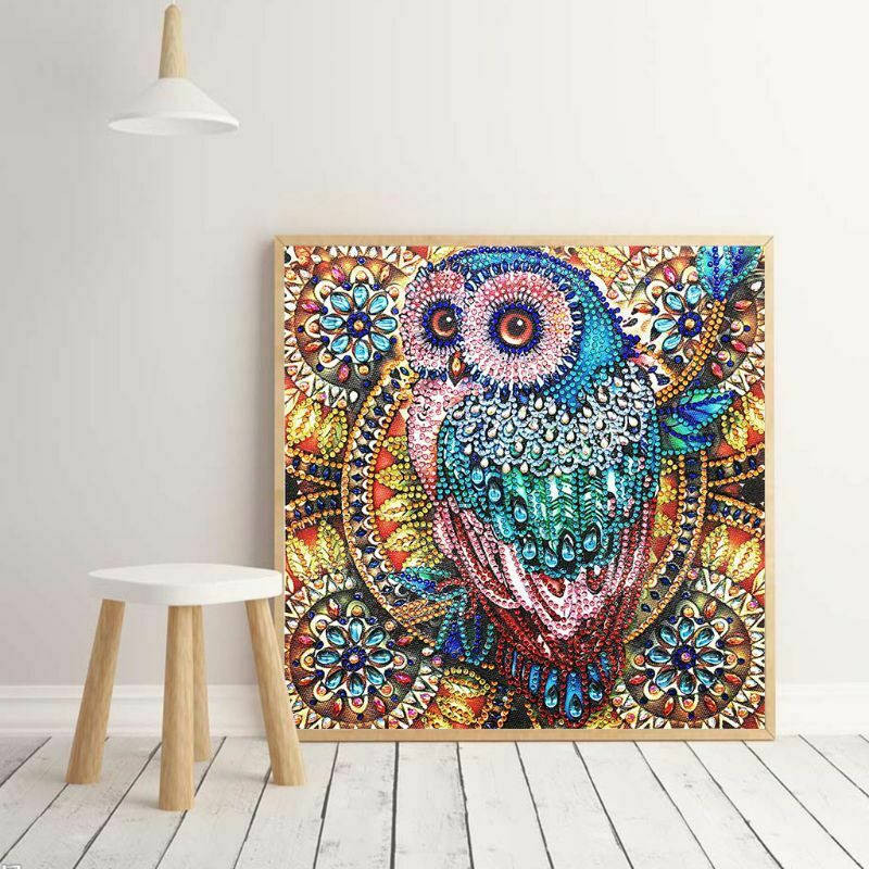 Owl DIY 5D Special Shaped Diamond Painting Embroidery Cross Stitch Kit