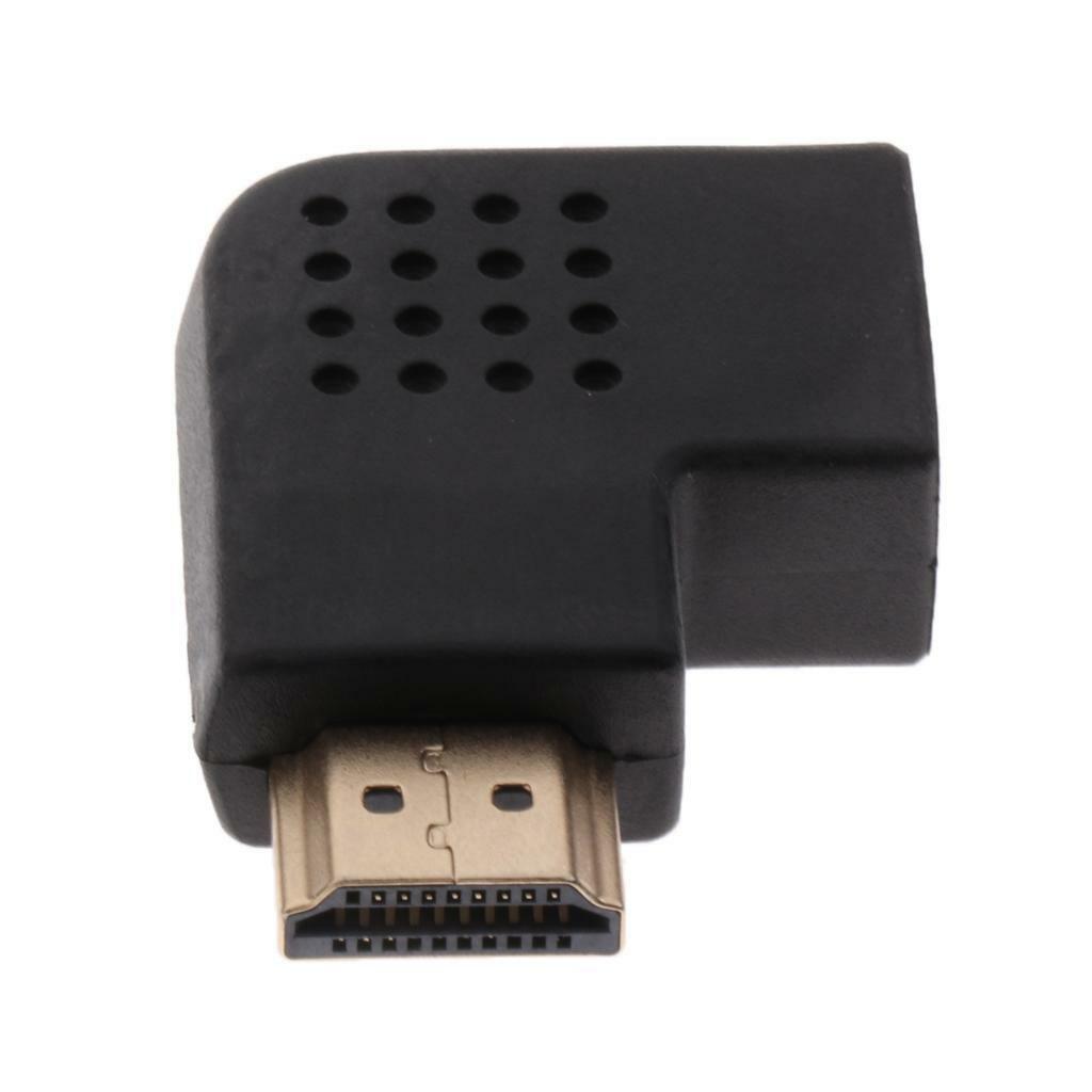 Left Angle Adapter Vertical Flat M/F Connector Low Profile Design