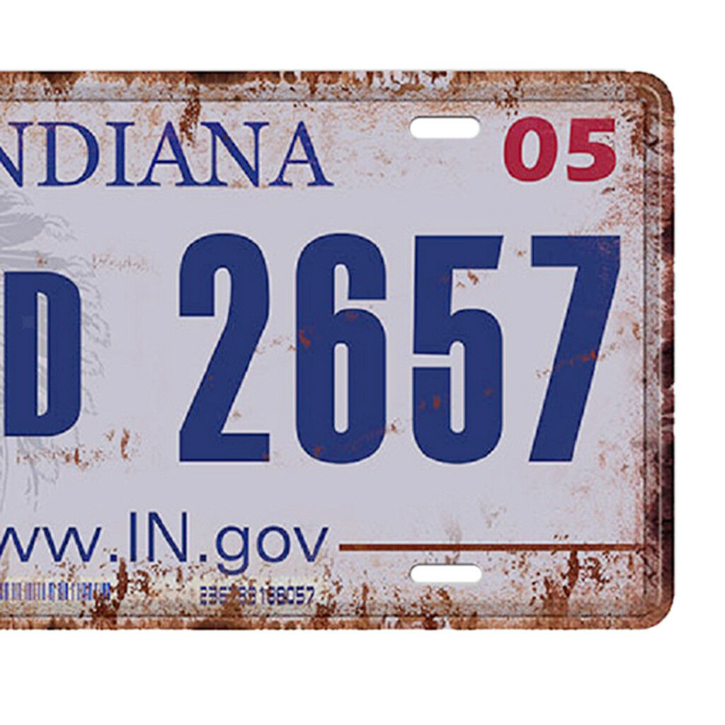 15 X 30cm Retro Car License Plate Wall Metal Plaque Tin Sign Decor 4D2657 G