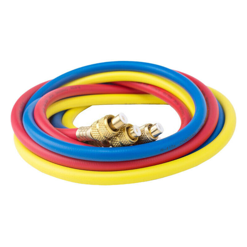 1/4"SAE Manifold Gauge HVAC AC Refrigerant Charging Hoses For R12/R134A/410A/502