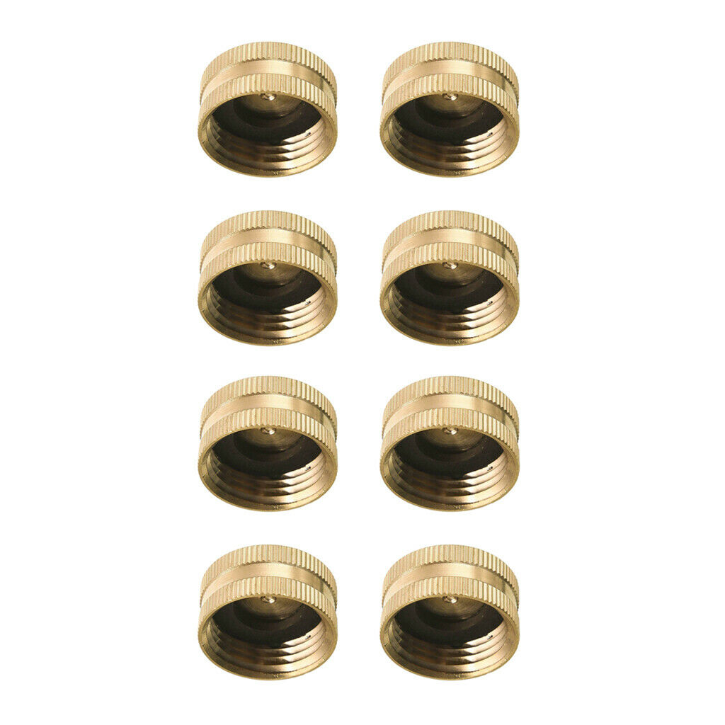 8-Packs Brass Female Garden Hose End   with Washers