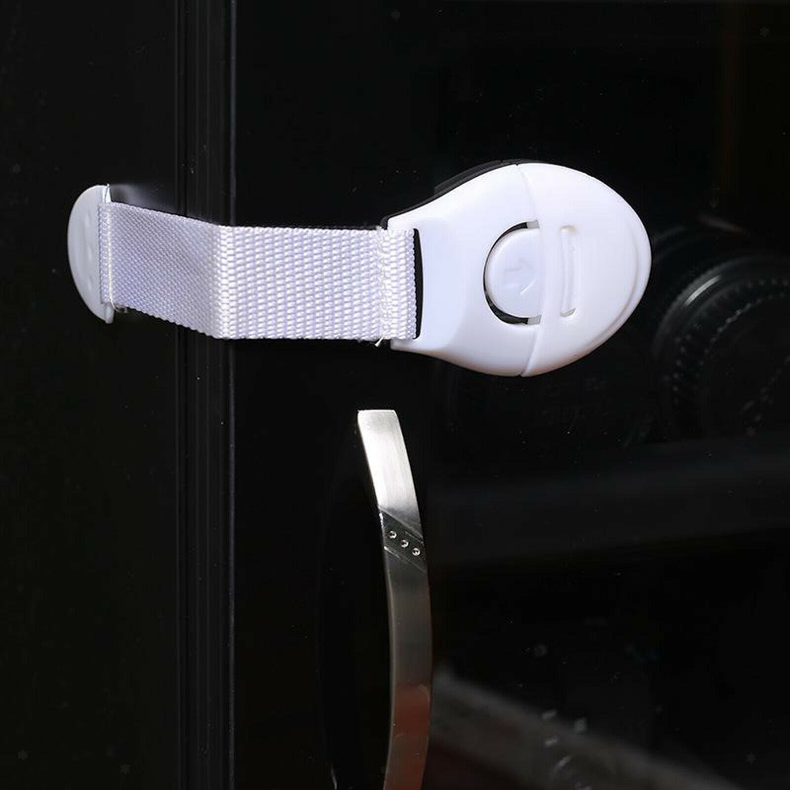 10 Packs Baby Safety Lock Adjustable Straps Latches for Fridge Cabinet