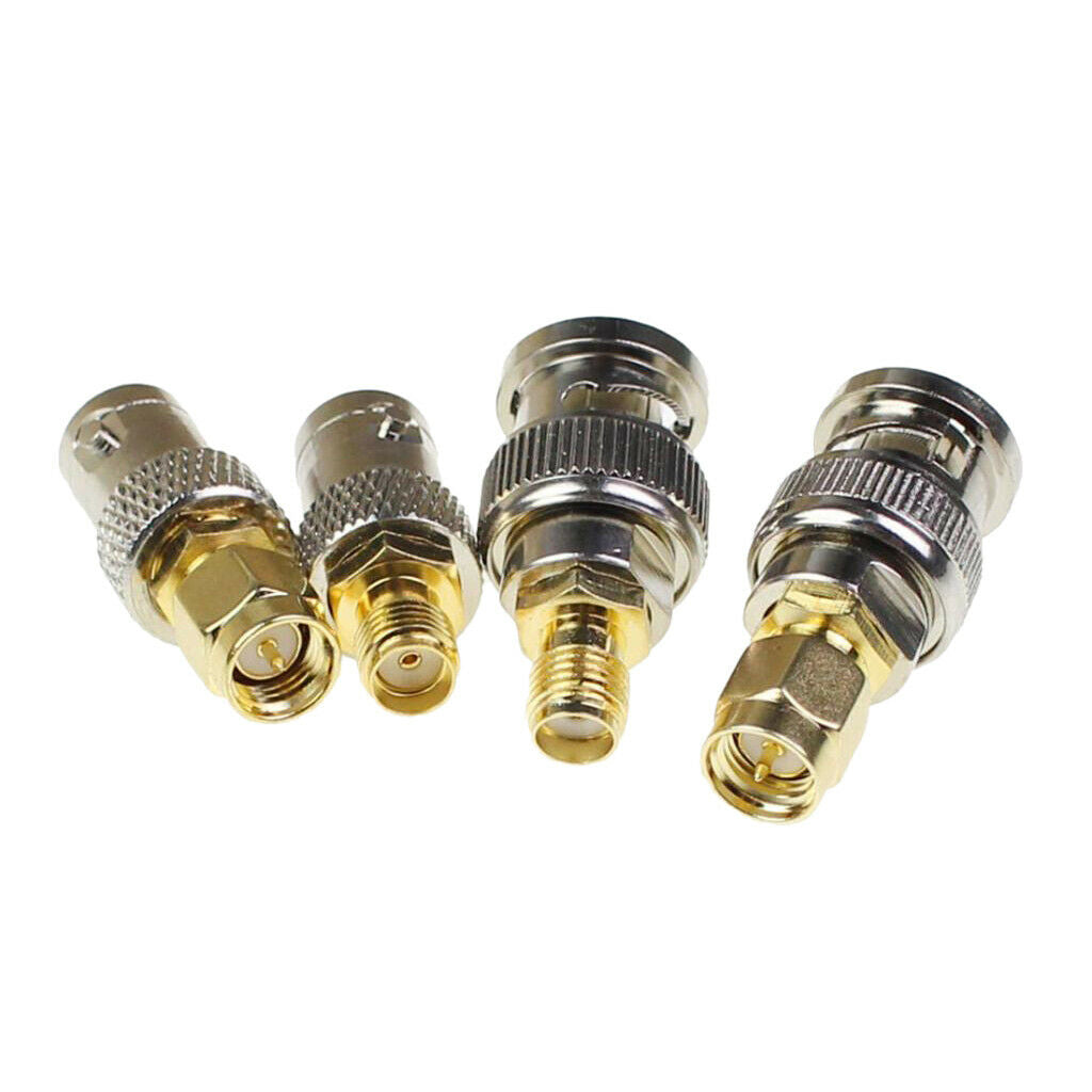 1 set / 4 pieces BNC to SMA Male Female RF Kit Adapter Connector Test