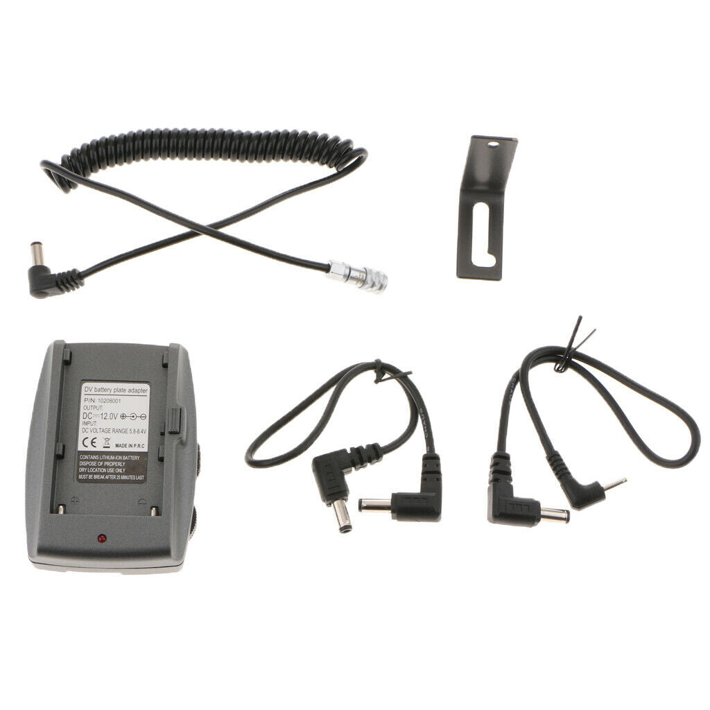 Power Supply Cable for BMPCC Camera Battery Pack Plate Adapter 12V Voltage