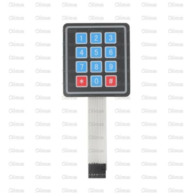5Pcs Matrix Array 12 Key Membrane Switch Keypad Keyboard For Arduino AVR 4 x 3