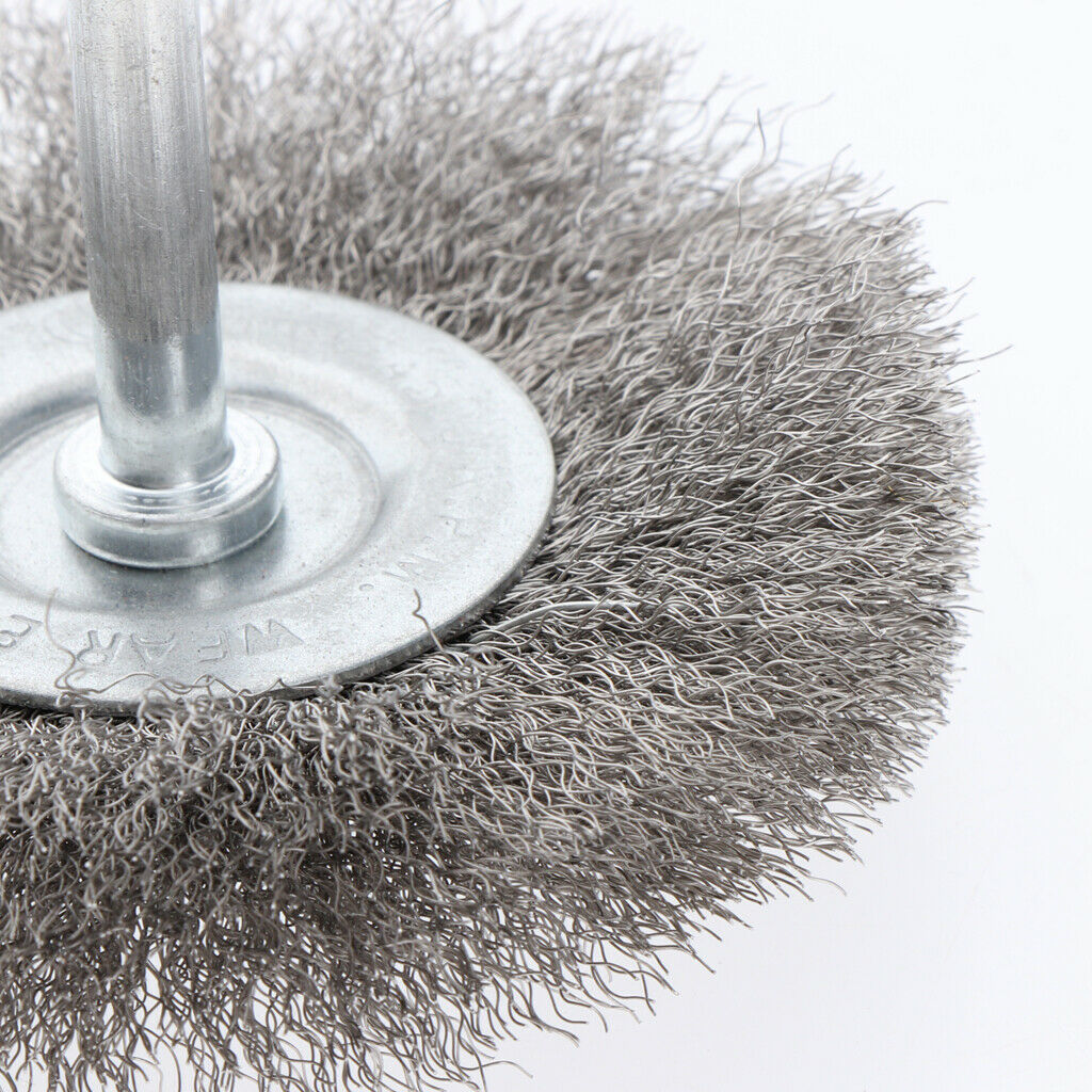 Wire Wheel Brush for Metal Derusting Wood Grinding Polishing 75mm 0.15mm
