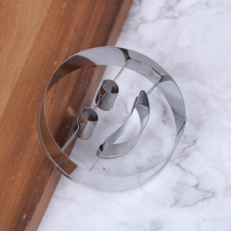 4Pcs/Set Smiling Face Cookies Cutter Pastry Cake Decorating Mold Kitchen .l8