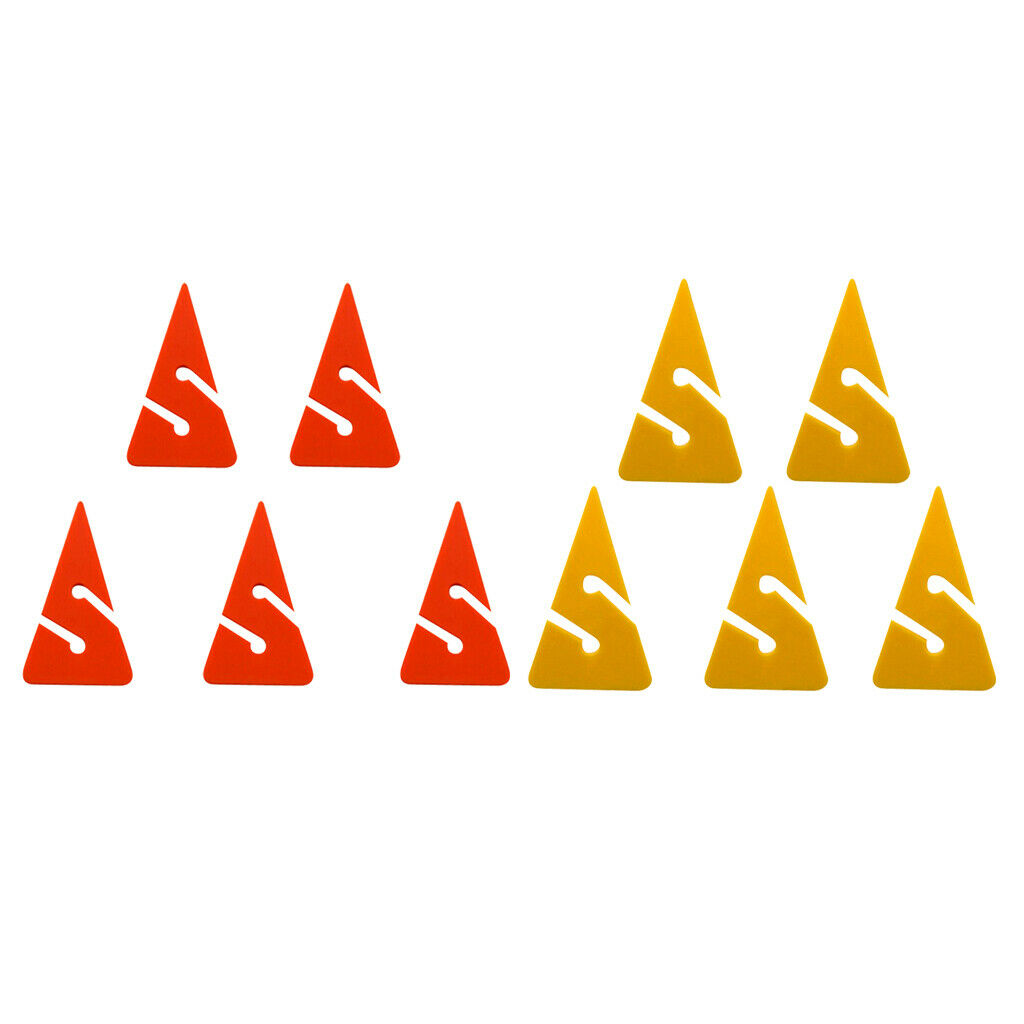 10 Pieces Triangle Shaped PVC Safety Line Rope Arrow Markers Accessories for
