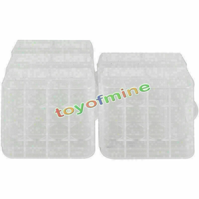 5x AA / AAA 2A / 3A Battery Clear Battery Storage Case Box