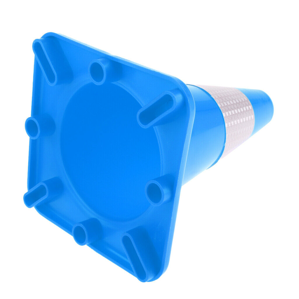 Plastic Reflective Safety Cone Roller Inline Skating Slalom Road Cone Blue