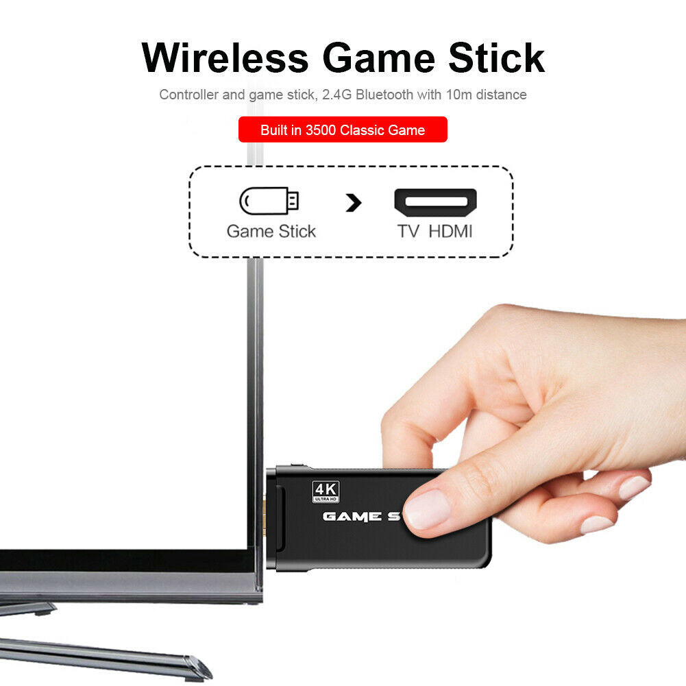 USB Wireless Console Game Stick Video Game Console 8 Bit Mini Retro Controller