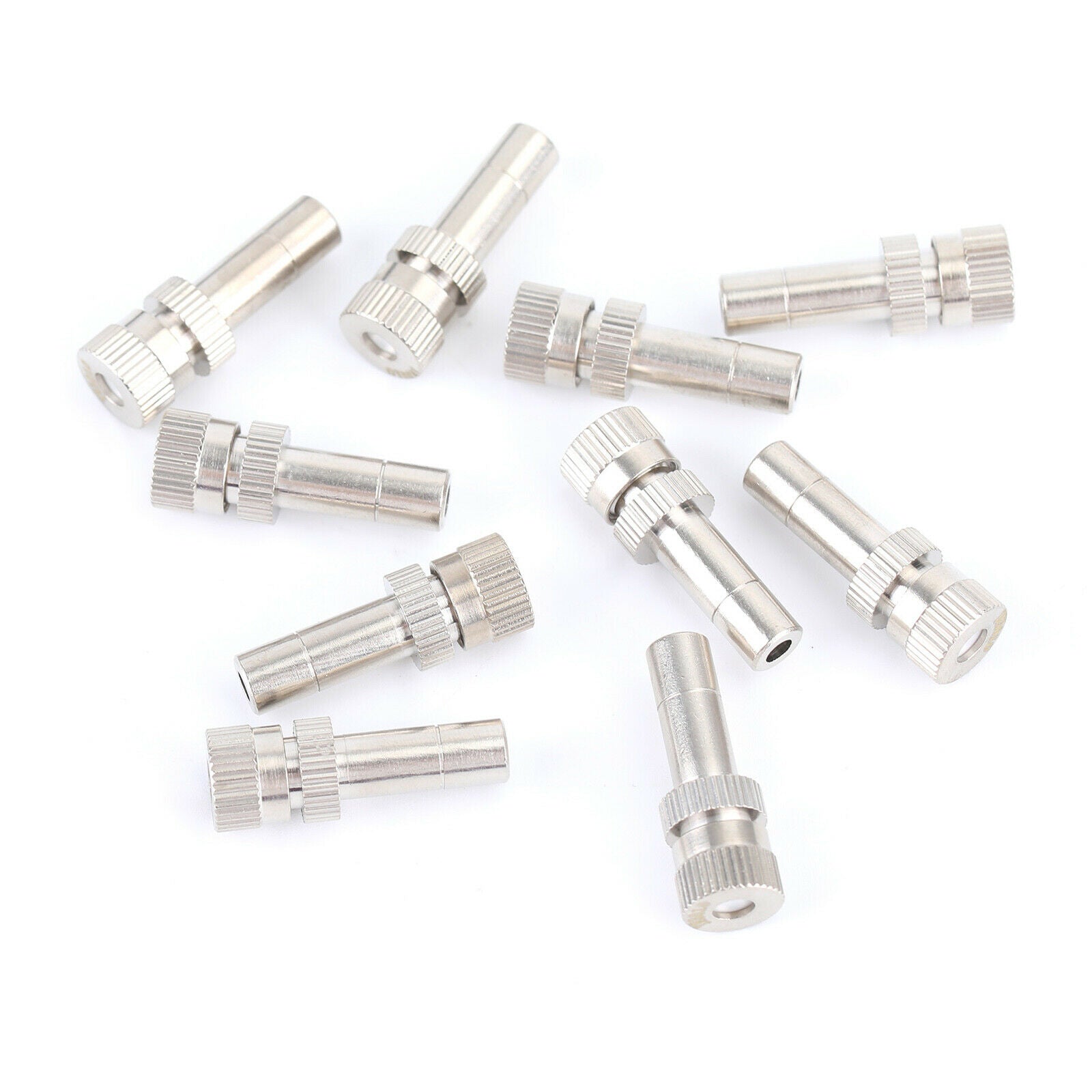 50X Misting Nozzles Water Mister Sprinkle For Cooling System 0.016" Quick plug E