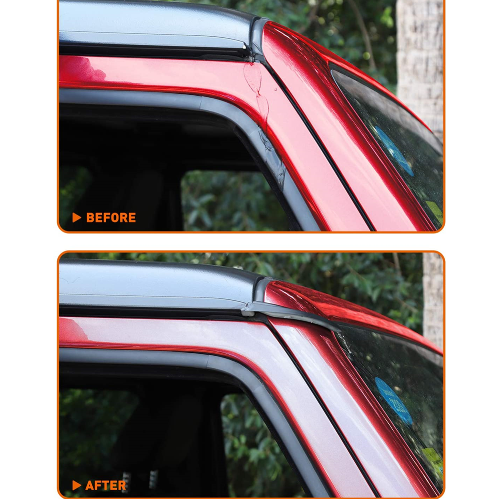 Rain Gutter Extension Deflector For 18-21 Jeep Wrangler JL JLU & Gladiator JT