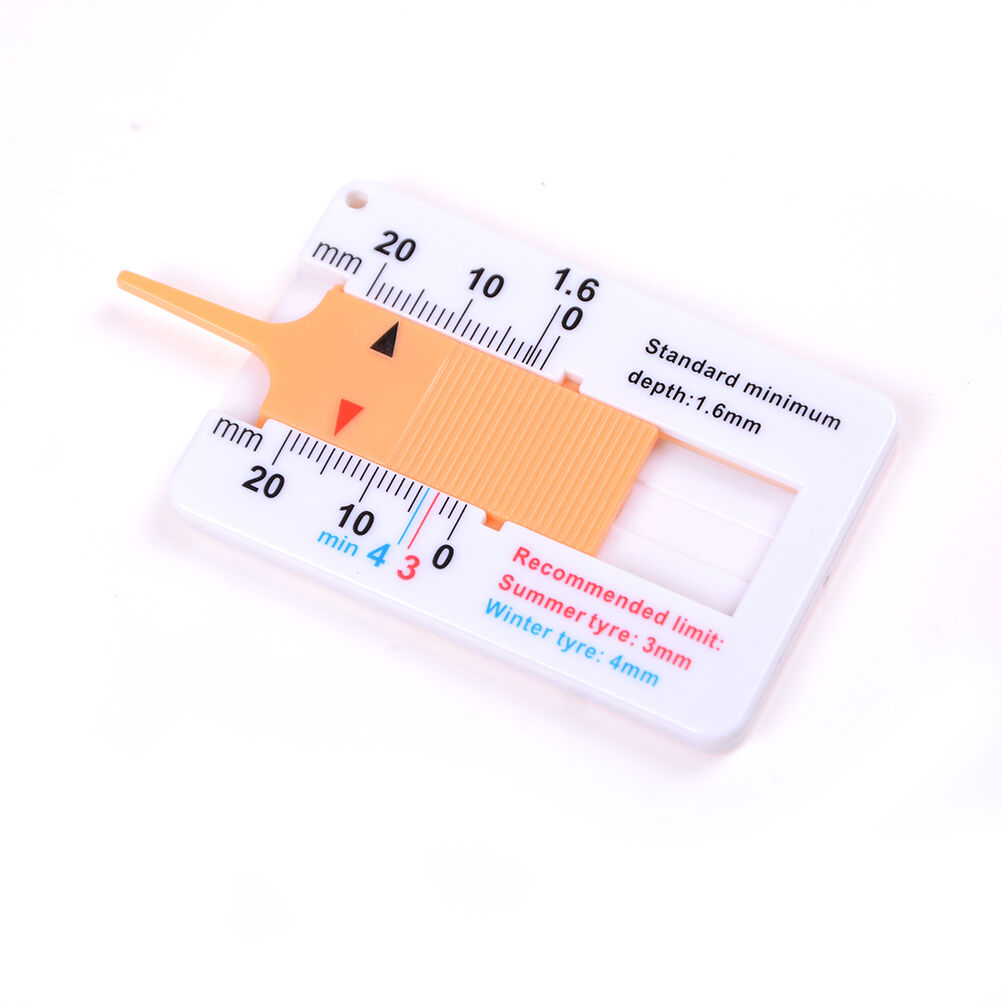 Tyre Tread Depth Gauge Car Motorcycle Caravan Trailer Wheel Measuring Too.l8