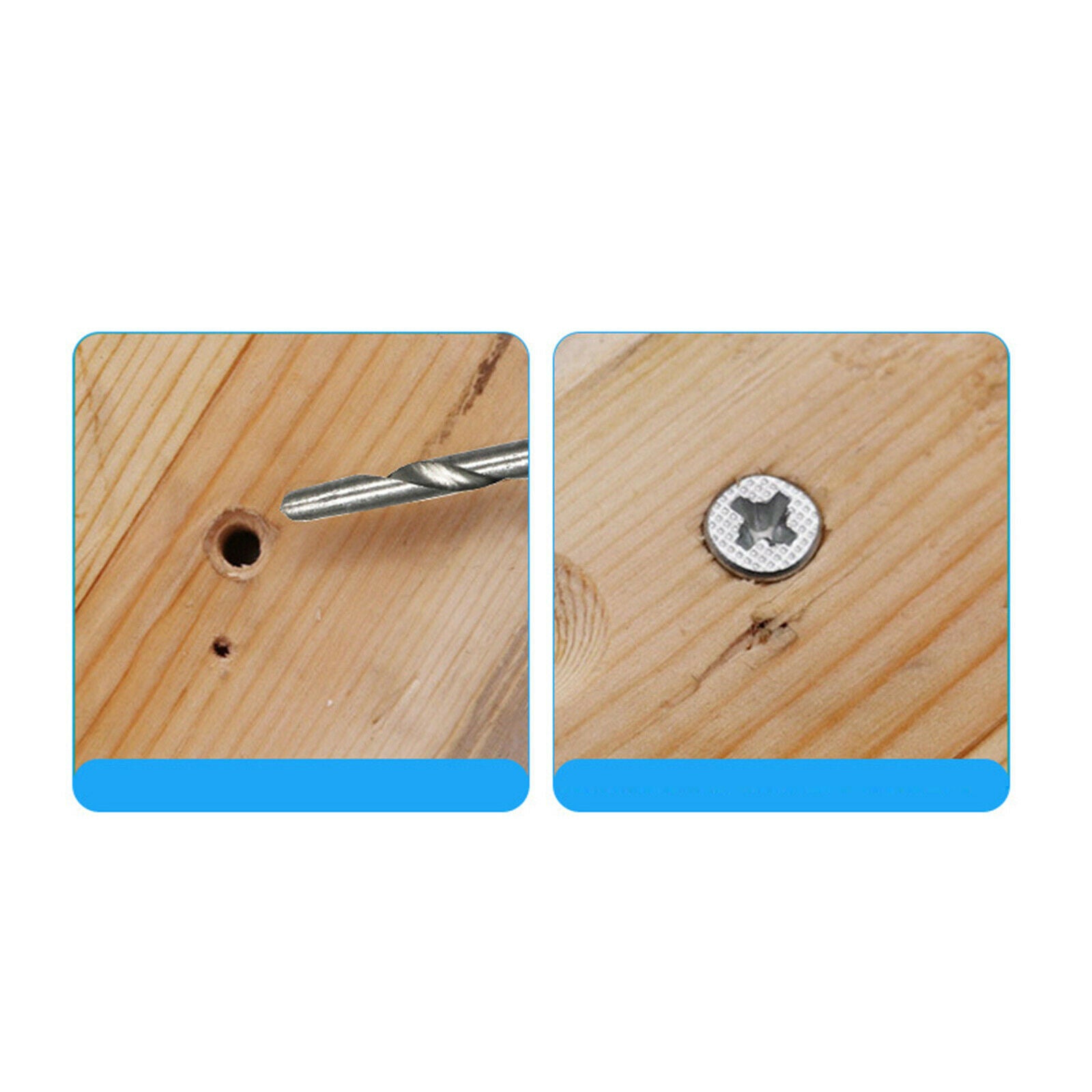 7Pcs Countersink Drill Bit Set Plastic Drilling Drills Tapered Pilot Tools