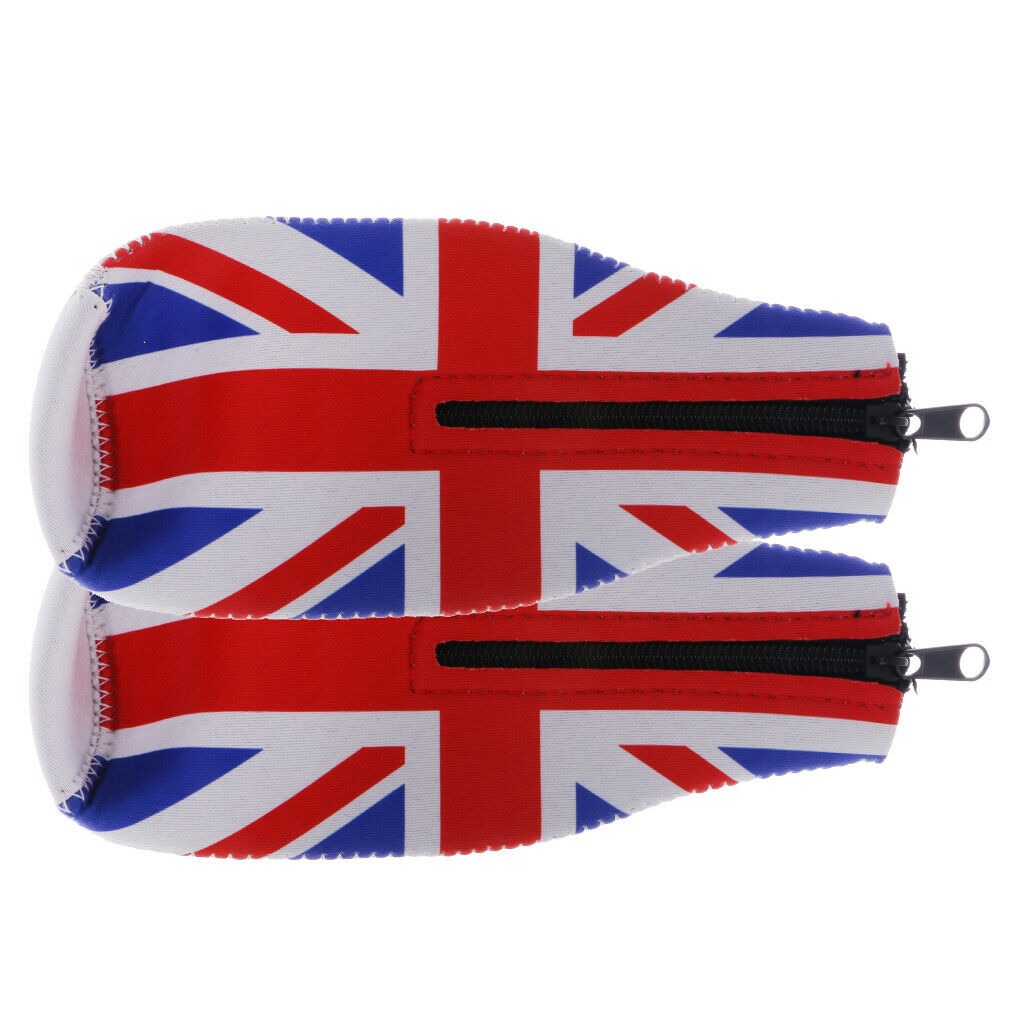 12 PCS Union Jack UK Flag Stubby Beer Can Sleeve Holder
