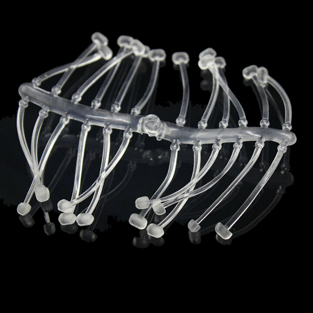 240pcs Clear Hair Rig Fishing Boilie Stops Dumbell Bait Rig Carp Stops  BDAU