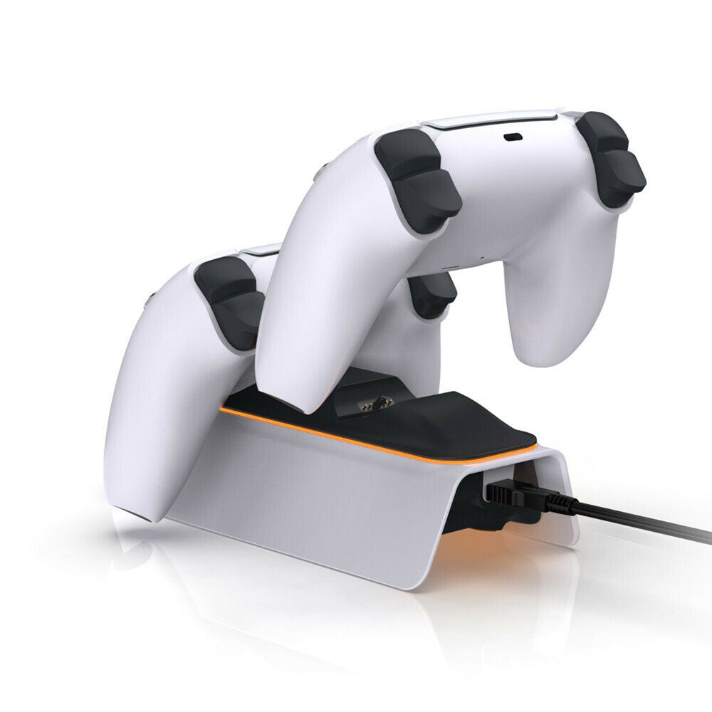 Dual Charger Wireless Gamepad Joystick Power Cradle Charging Holder for Sony PS5