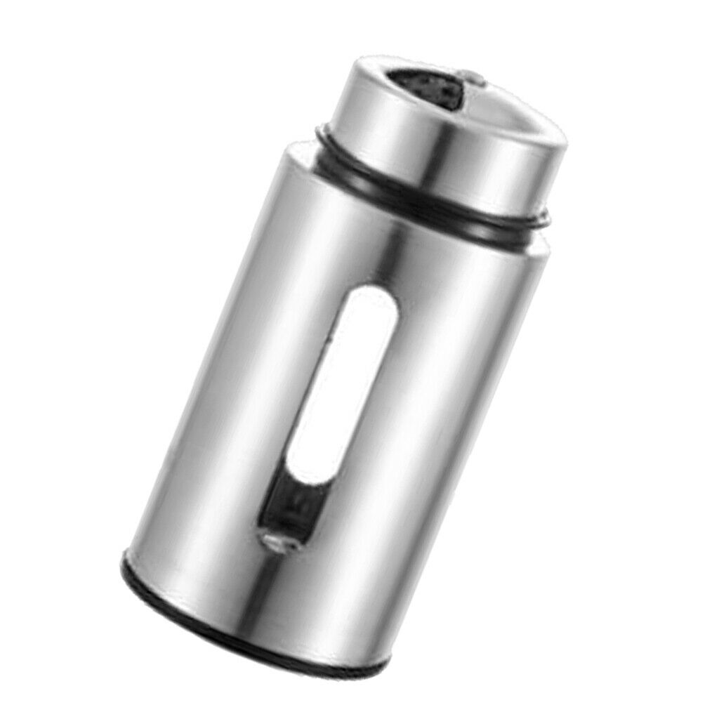 Portable Stainless Steel Spice Shaker Seasoning Dispenser Rotating Lids Jars