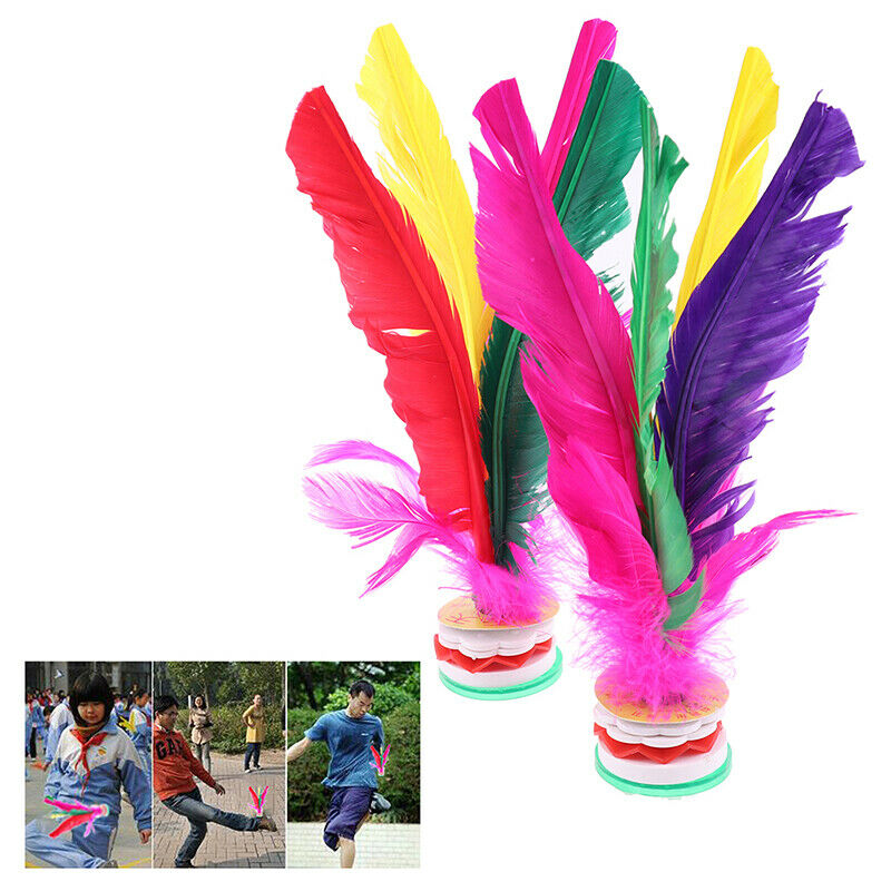 2pc China Jianzi Fancy Shuttlecock Fitness Entertainment For Physical ExerciBDD