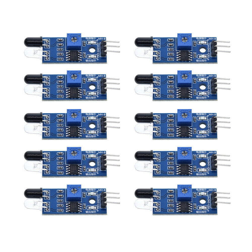 10PCS Smart Car Robot Photoelectric Infrared Obstacle Avoidance Sensor Module