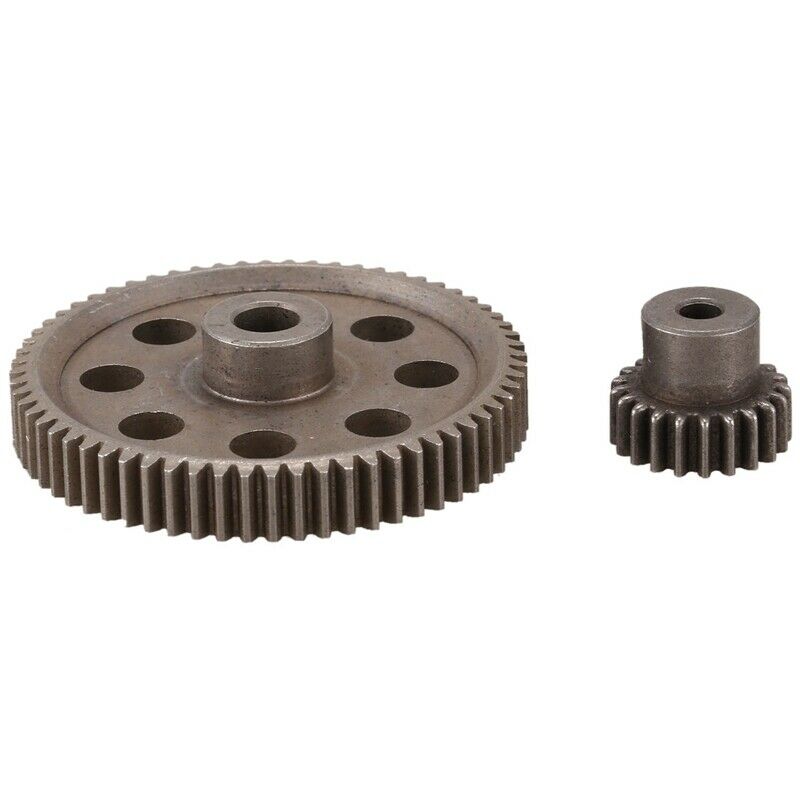 2Pcs (21T+64T) 11184 & 11181 Differential Metal Main Gear 64T Motor Gear 21T YS7