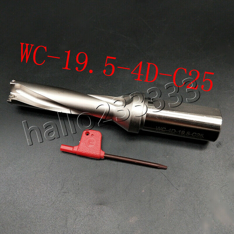 Φ19.5-4D-C25 19.5mm U drill indexable drill For WCMT030208-FN CNC U drill insert