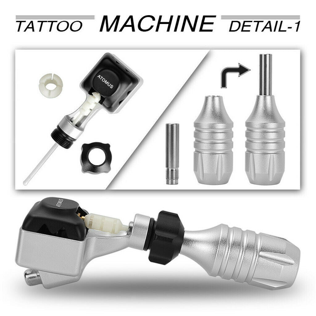 Body Art Supplies Kit Rotary Tattoo Machine with Clip Cord Elastic Bandage
