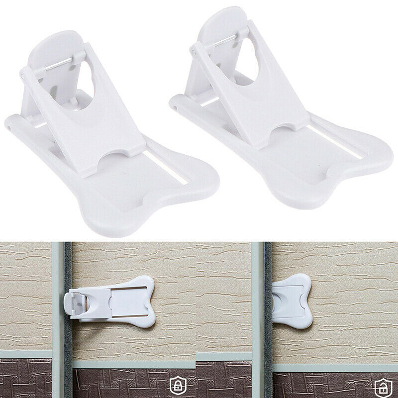 Sliding Door Lock for Child Safety Baby Proof Doors Closets Childproof Ho.l8