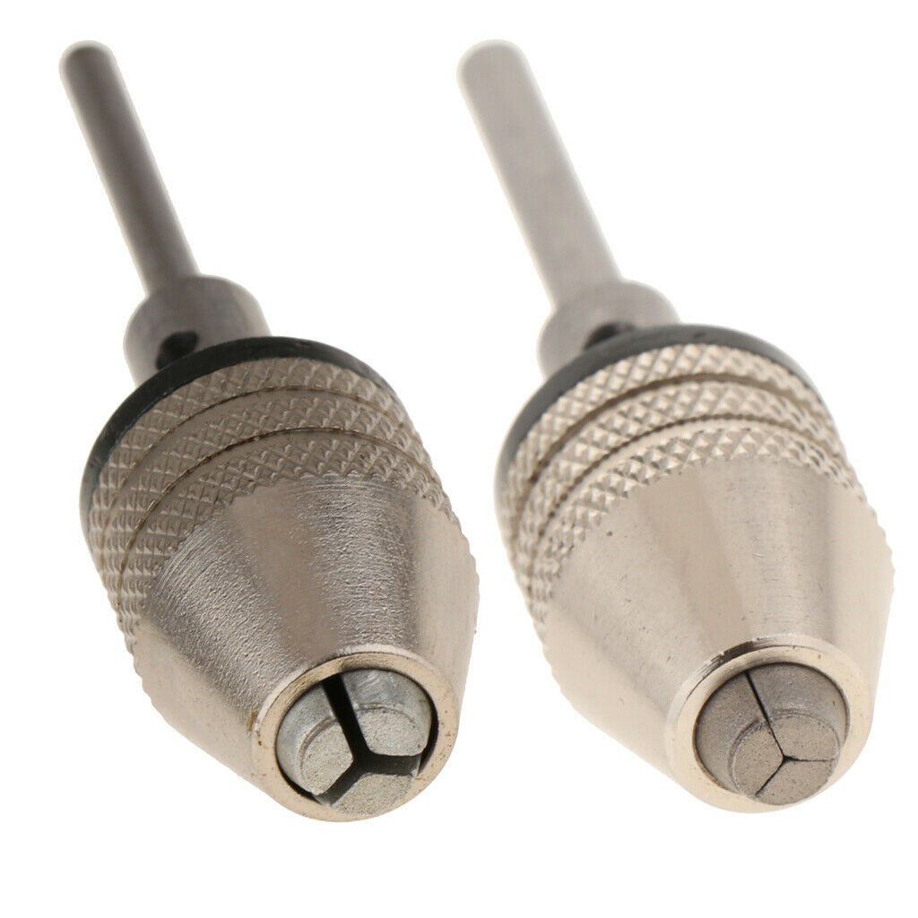 Pack of 2 | 0.3-3.4mm 2.35mm 3mm Drill Chuck Screwdriver Adaptor Hex Shank |
