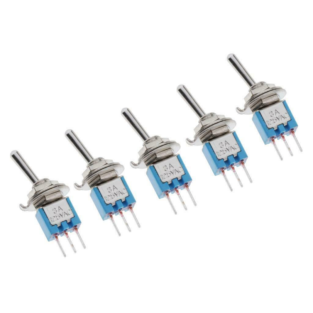 5x 3PDT Toggle Switch Momentary Rocker Switches Motor Dashboard Accessory