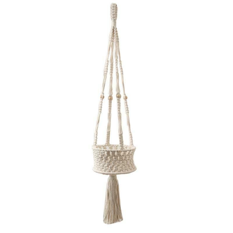 Hanging Plant Handmade Macrame Plant Hanger Flower Pot Holder Wall Garden Decor