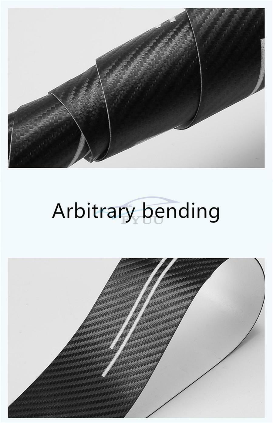 4PCS Universal  Bumper Corner Scratch Car Door Pedal Sill Plate Protection Cover