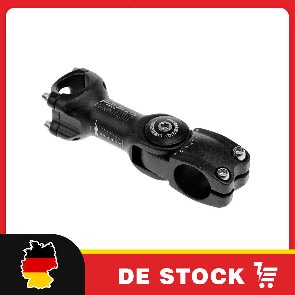 Bicycle Stem Angle Adjustable MTB Road Bike Handlebar Stem 25.4mm x 110mm