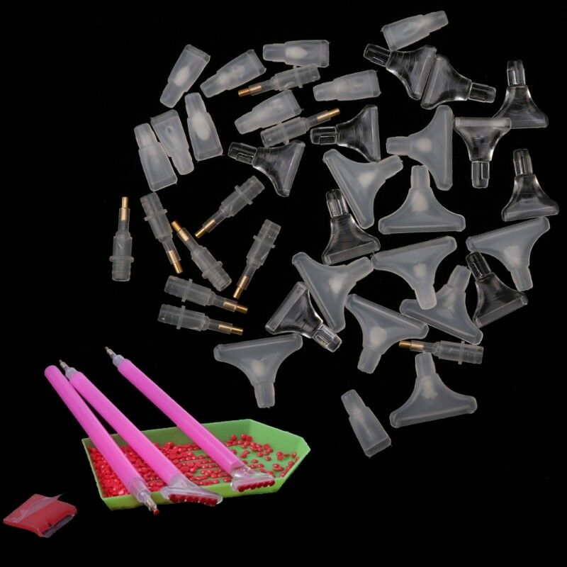40pcs Replacement Pen Heads For 5D Diamond Painting Embroidery Point Drill