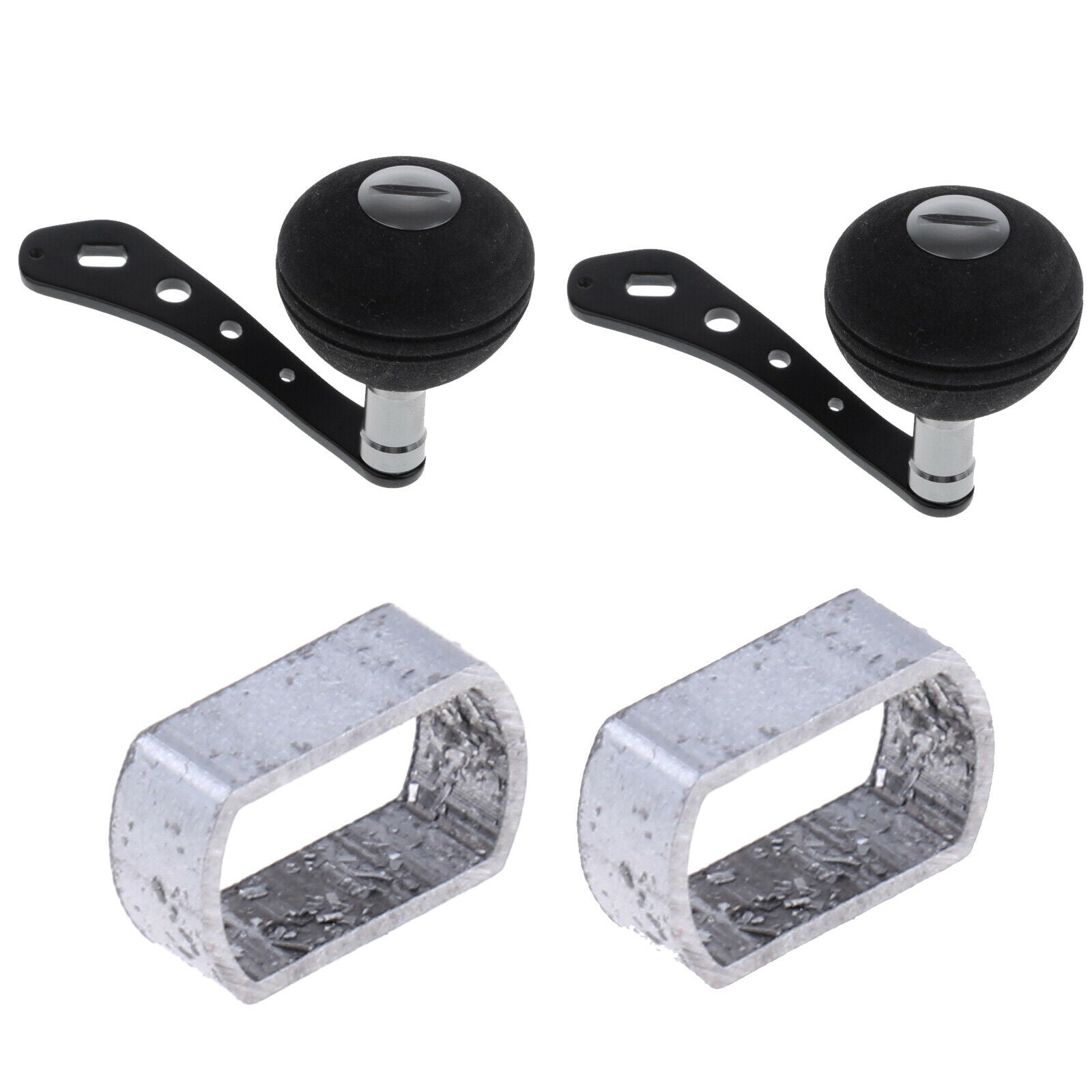 2Pcs Aluminum Power Fishing Reel Handle Knob Fishing Reel Handle Parts for