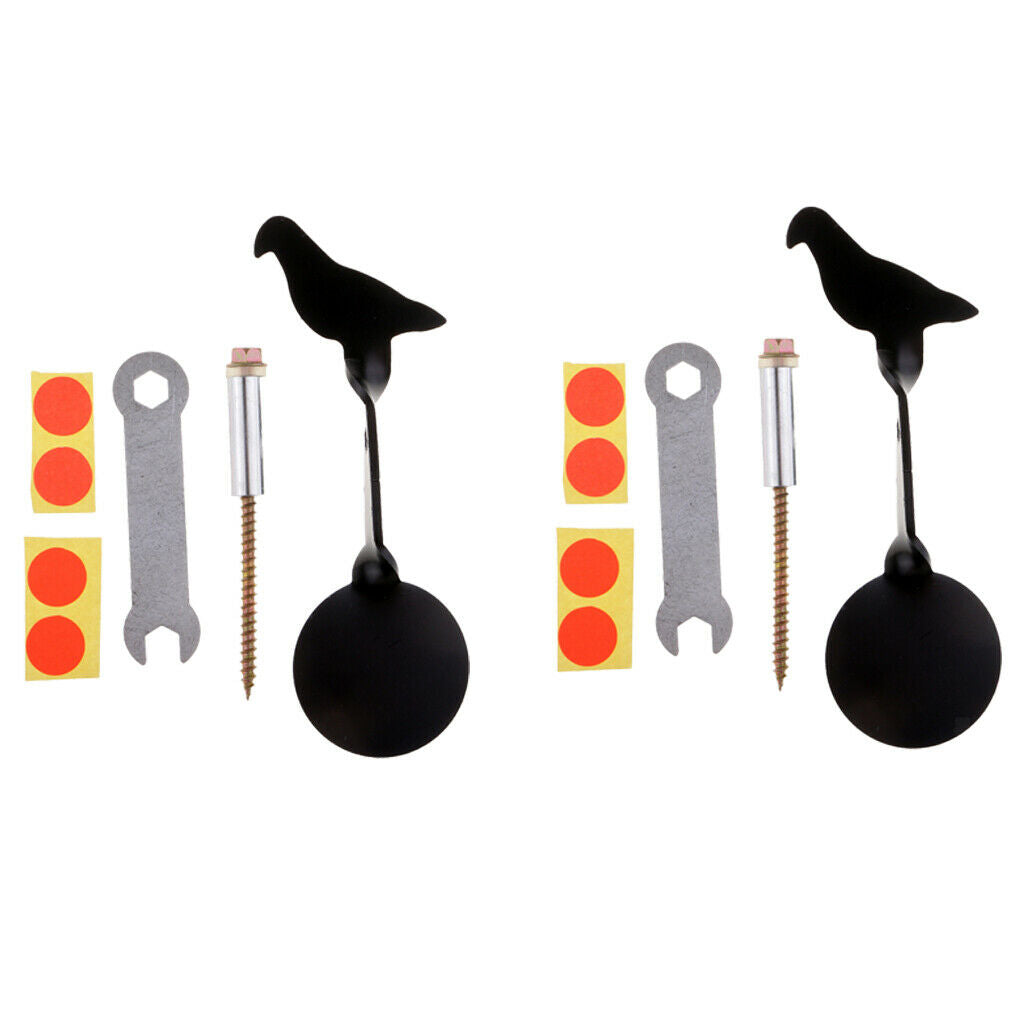 Pack of 2pcs Portable Rotate Spinners Targets for Shooting Training Practice