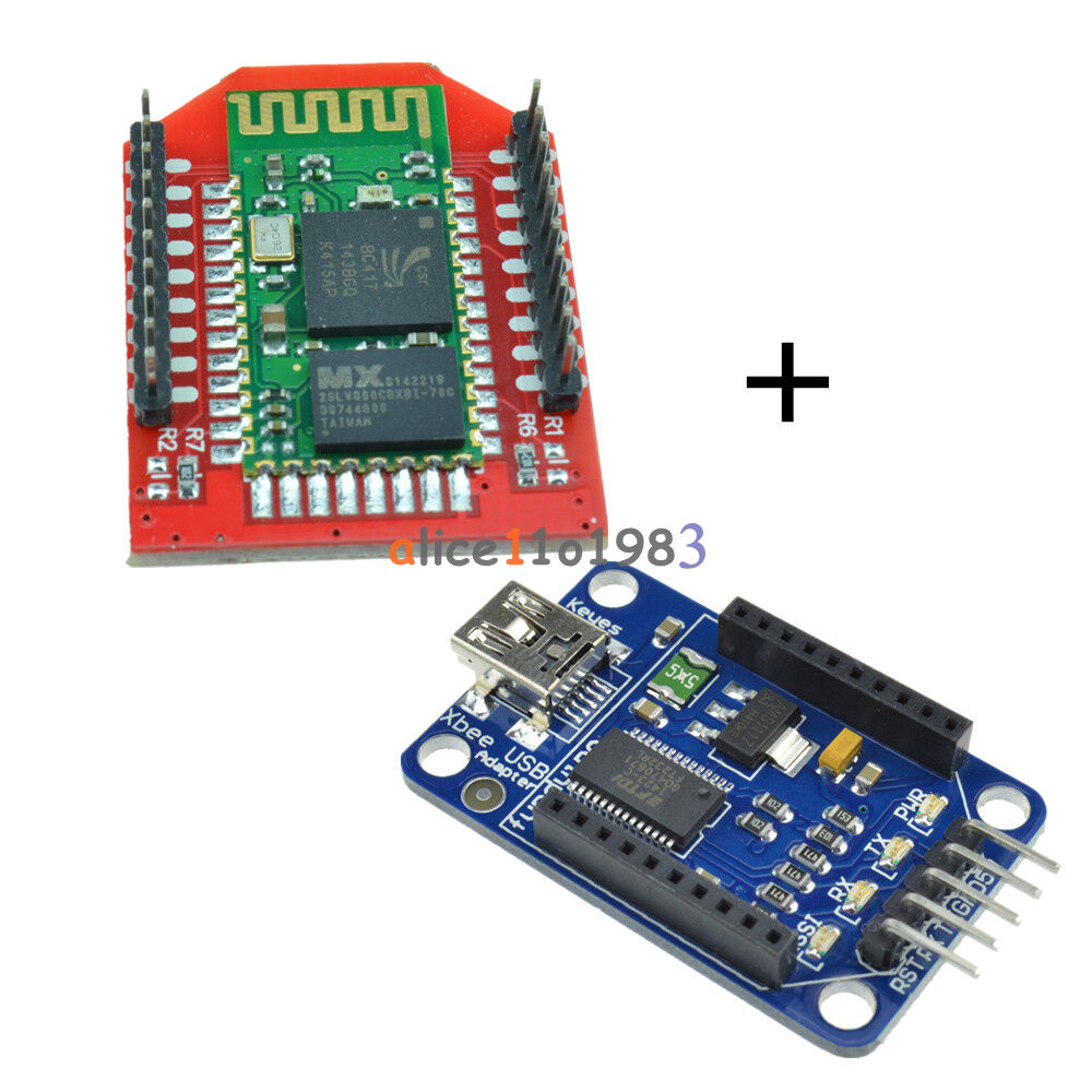New Arduino Bluetooth Bee Slave module with Bluetooth Bee Xbee adapter
