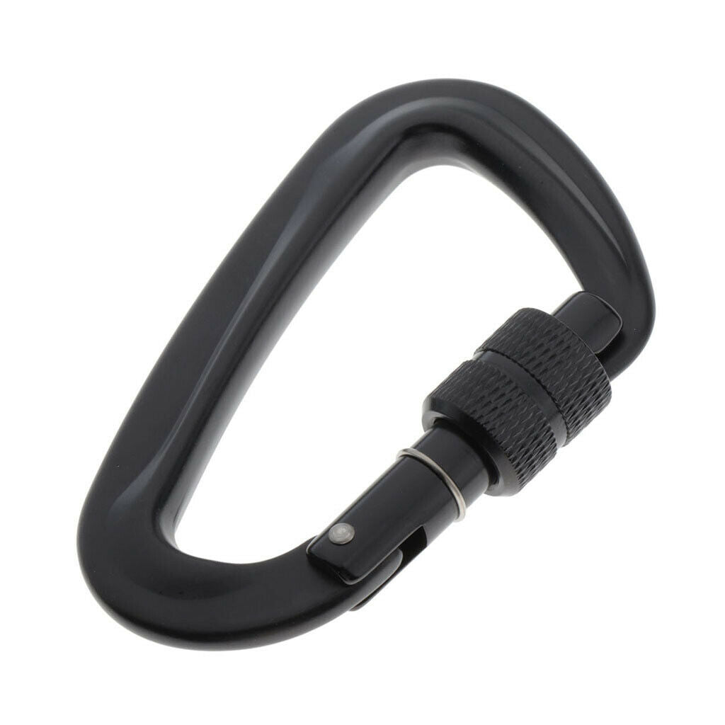 Screw Lock Carabiner Light Keychain Buckles for Hiking Fishing Traveling